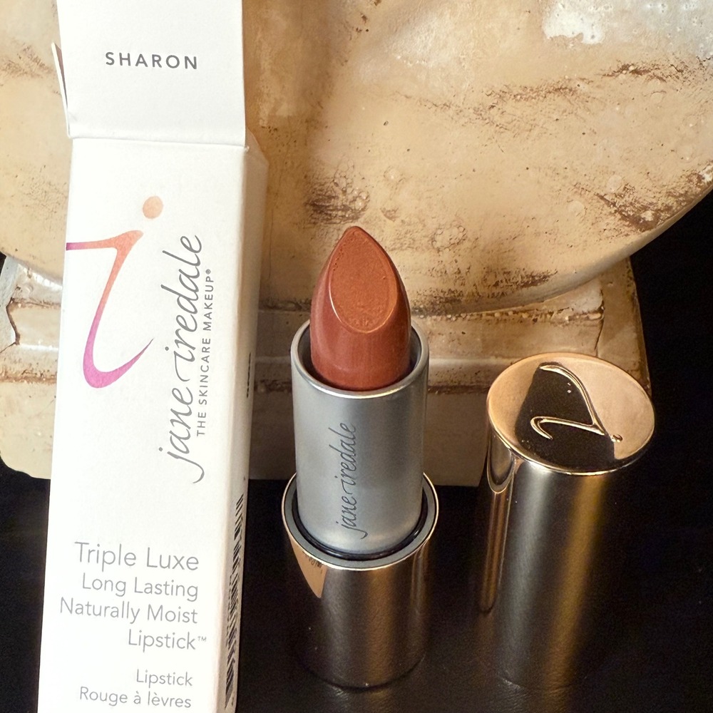 Jane Iredale Triple Luxe Long Lasting Naturally Moist Lipstick Sharon 0.12oz NEW